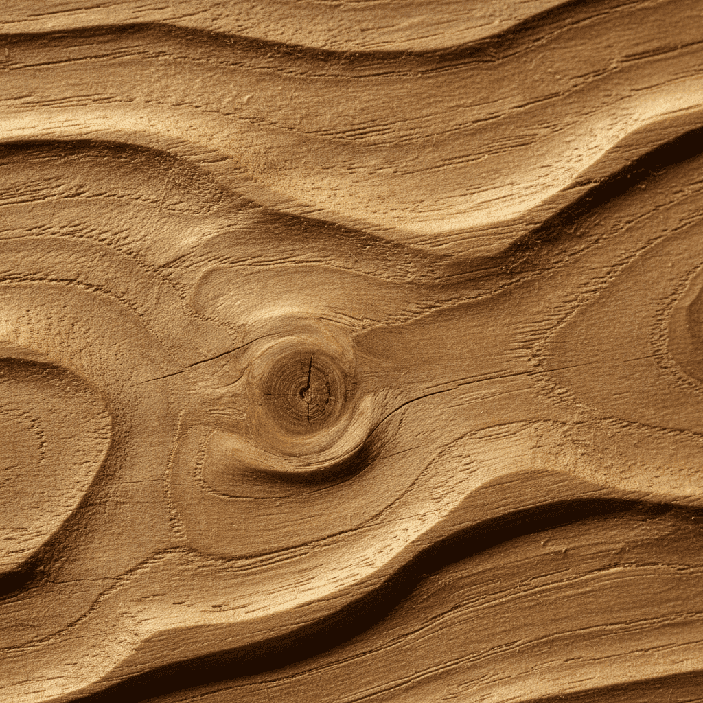 Carved wood surface